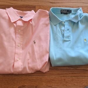 Polo by Ralph Lauren Pink Dress Shirt and Blue Polo